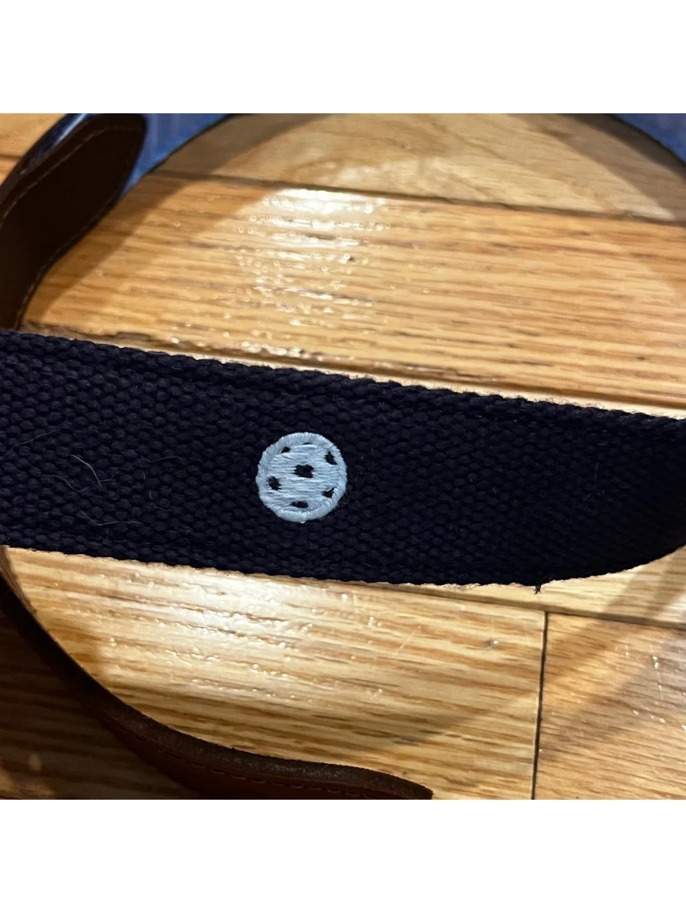 Vineyard Vines Pickle Ball Embroidered Canvas Club Belt Nautical Navy Size 32